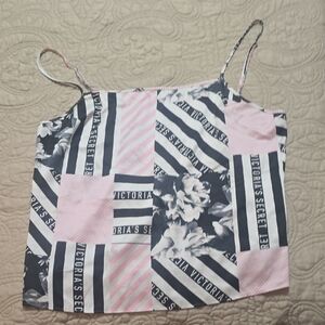 Victoria's Secret Pink and Black Patterned Camisole